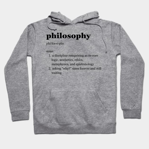 Philosophy Hoodie by imperfectdesin